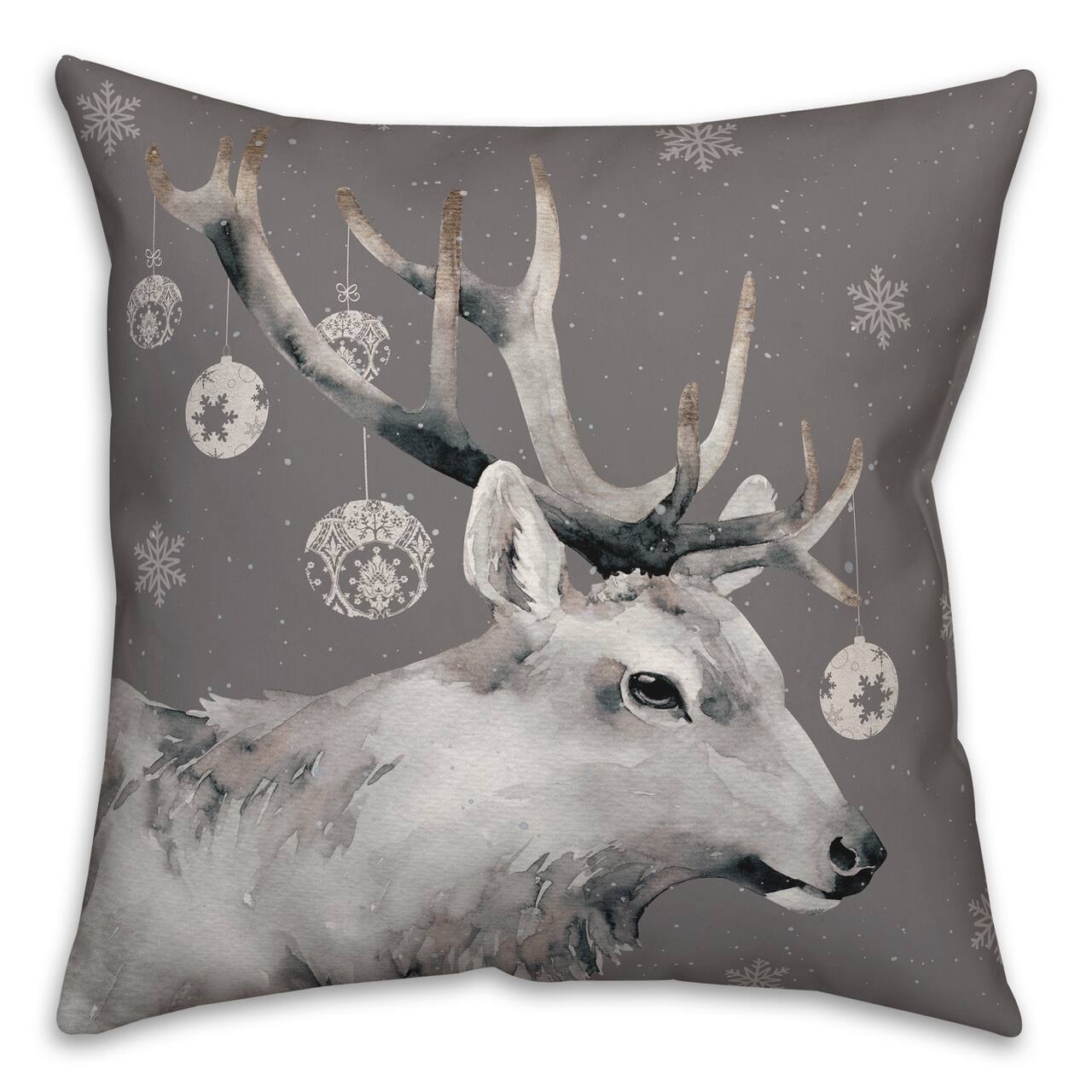 Christmas Reindeer 18" x 18" Indoor/Outdoor Pillow